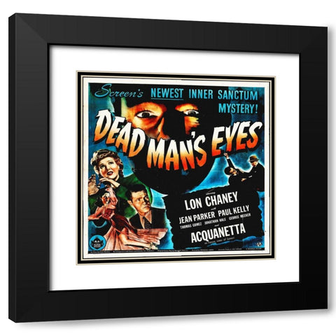 Dead Mans Eyes Black Modern Wood Framed Art Print with Double Matting by Hollywood Photo Archive