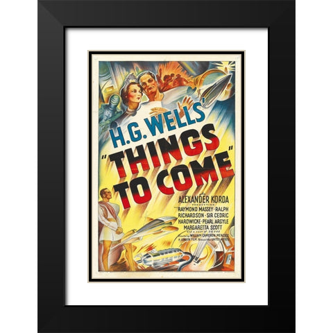 H.G. Wells - Things To Come - Full Color Black Modern Wood Framed Art Print with Double Matting by Hollywood Photo Archive