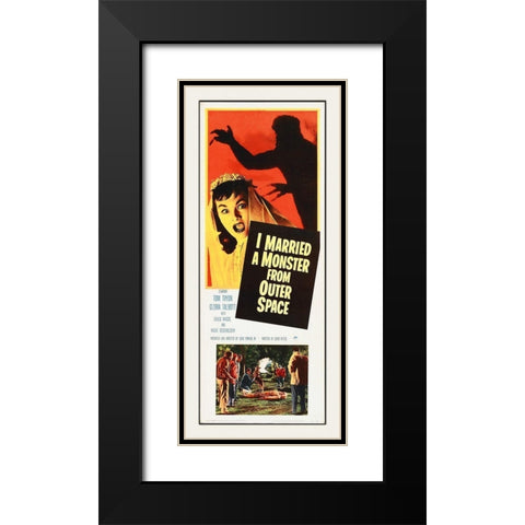 I Married A Monster From Outer Space Black Modern Wood Framed Art Print with Double Matting by Hollywood Photo Archive