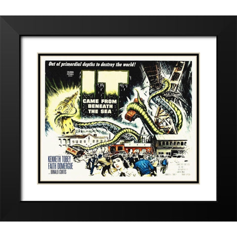 It Came From Beneath the Sea - Horizontal Full Color Black Modern Wood Framed Art Print with Double Matting by Hollywood Photo Archive