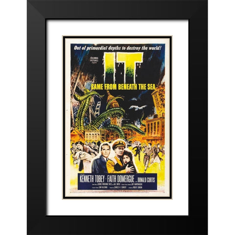 It Came From Beneath the Sea - Vertical Full Color Black Modern Wood Framed Art Print with Double Matting by Hollywood Photo Archive