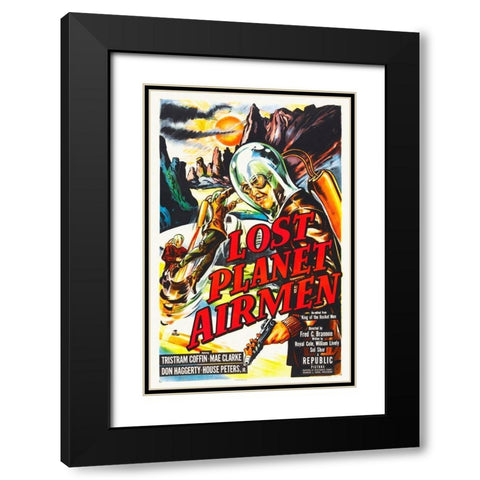 Lost Planet Airmen Black Modern Wood Framed Art Print with Double Matting by Hollywood Photo Archive
