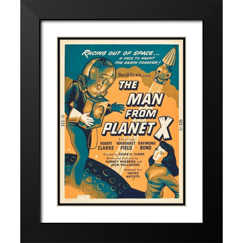Man From Planet X Black Modern Wood Framed Art Print with Double Matting by Hollywood Photo Archive