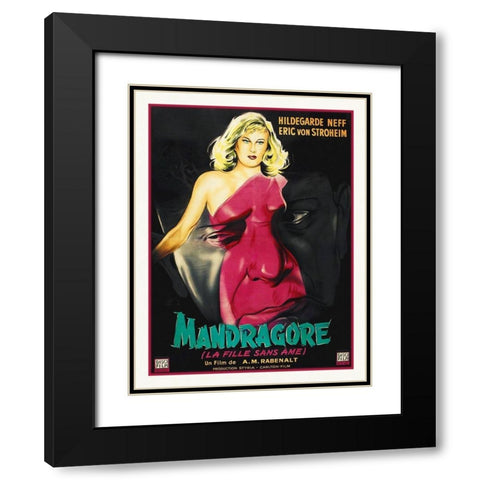 French - Mandragore Black Modern Wood Framed Art Print with Double Matting by Hollywood Photo Archive