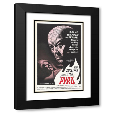 Pyro Black Modern Wood Framed Art Print with Double Matting by Hollywood Photo Archive