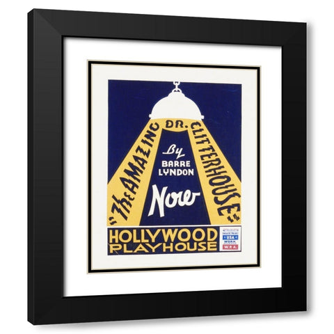 The Amazing Dr. Clitterhouse Black Modern Wood Framed Art Print with Double Matting by Hollywood Photo Archive