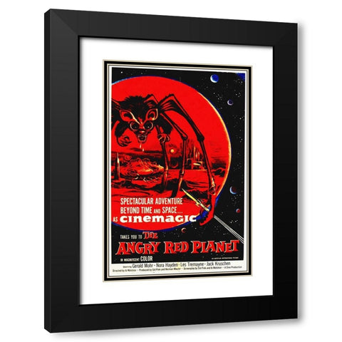 The Angry Red Planet, 1960 Black Modern Wood Framed Art Print with Double Matting by Hollywood Photo Archive