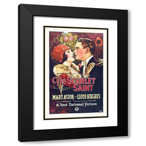 The Scarlet Saint Black Modern Wood Framed Art Print with Double Matting by Hollywood Photo Archive