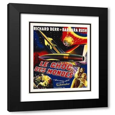 French - When Worlds Collide, 1951 Black Modern Wood Framed Art Print with Double Matting by Hollywood Photo Archive