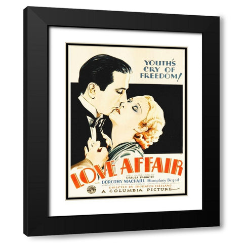 Bogart In Love Affair, 1932 Black Modern Wood Framed Art Print with Double Matting by Hollywood Photo Archive