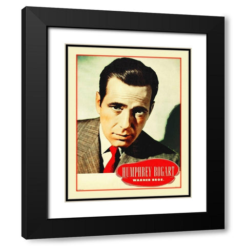 Bogart Black Modern Wood Framed Art Print with Double Matting by Hollywood Photo Archive