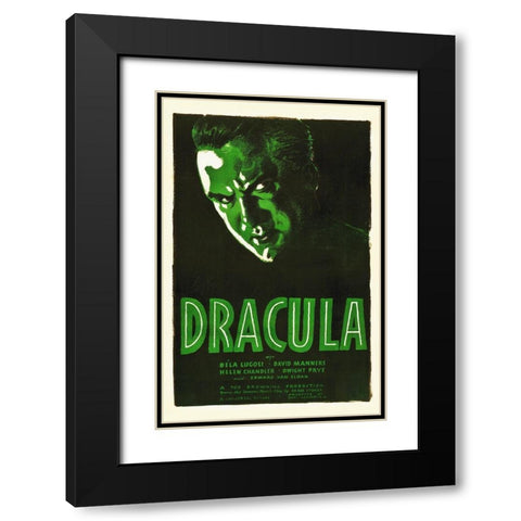 Dracula Black Modern Wood Framed Art Print with Double Matting by Hollywood Photo Archive