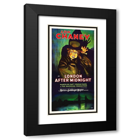London After Midnight, 1927 Black Modern Wood Framed Art Print with Double Matting by Hollywood Photo Archive