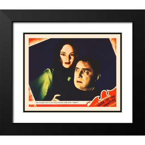 Mark of The Vampire Black Modern Wood Framed Art Print with Double Matting by Hollywood Photo Archive