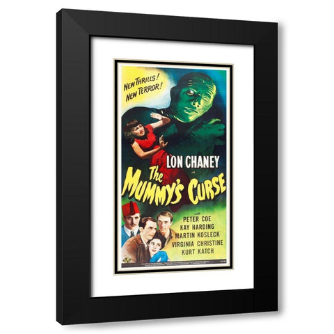Mummys Curse Black Modern Wood Framed Art Print with Double Matting by Hollywood Photo Archive