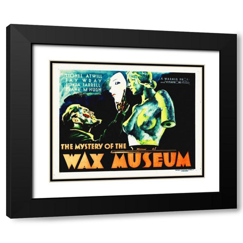 Mystery of The Wax Museum 1933 Black Modern Wood Framed Art Print with Double Matting by Hollywood Photo Archive