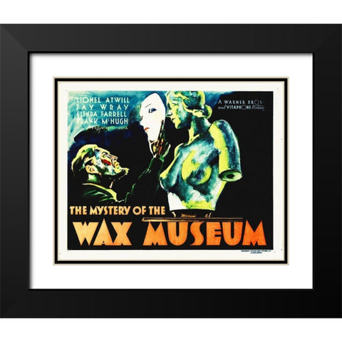 Mystery of The Wax Museum 1933 Black Modern Wood Framed Art Print with Double Matting by Hollywood Photo Archive