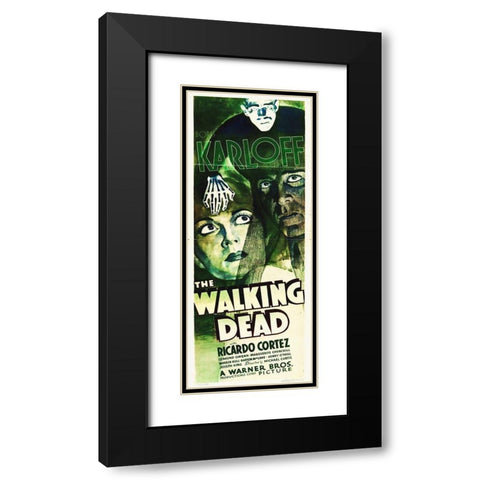 Walking Dead Insert, 1936 Black Modern Wood Framed Art Print with Double Matting by Hollywood Photo Archive