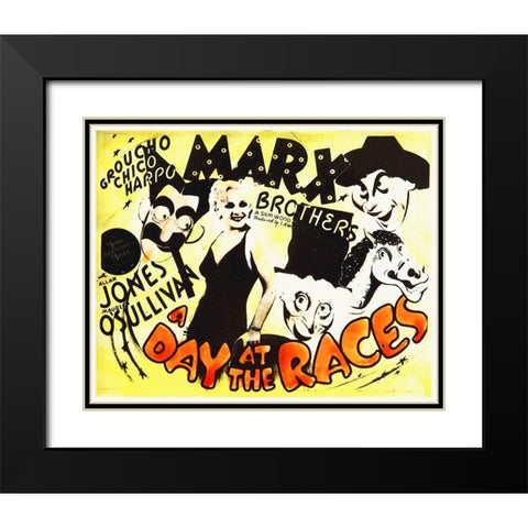 Marx Brothers - A Day at the Races 10 Black Modern Wood Framed Art Print with Double Matting by Hollywood Photo Archive