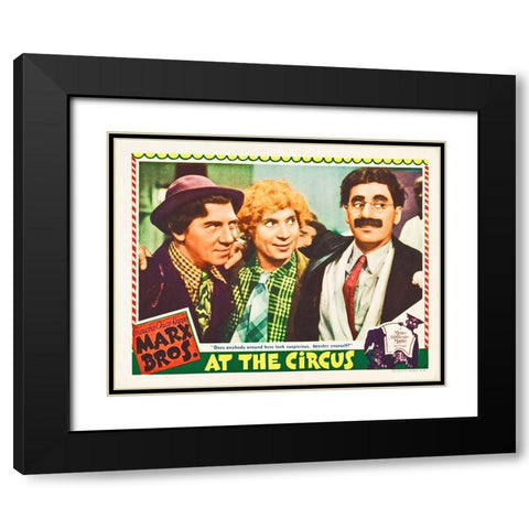 Marx Brothers - At the Circus 01 Black Modern Wood Framed Art Print with Double Matting by Hollywood Photo Archive