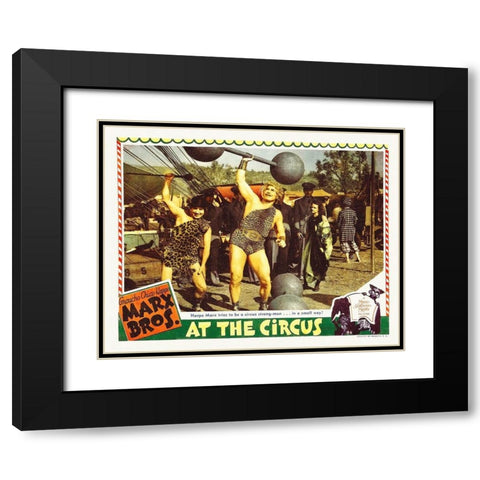 Marx Brothers - At the Circus 05 Black Modern Wood Framed Art Print with Double Matting by Hollywood Photo Archive