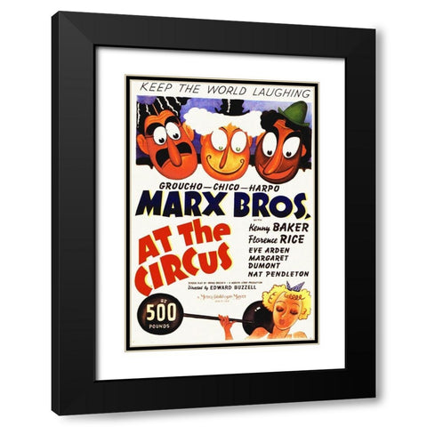 Marx Brothers - At the Circus 06 Black Modern Wood Framed Art Print with Double Matting by Hollywood Photo Archive