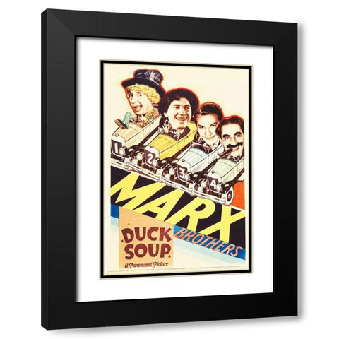 Marx Brothers - Duck Soup 01 Black Modern Wood Framed Art Print with Double Matting by Hollywood Photo Archive