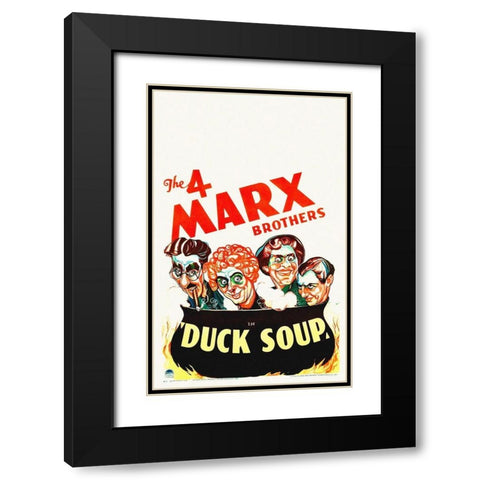 Marx Brothers - Duck Soup 07 Black Modern Wood Framed Art Print with Double Matting by Hollywood Photo Archive