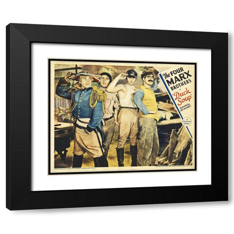 Marx Brothers - Duck Soup 09 Black Modern Wood Framed Art Print with Double Matting by Hollywood Photo Archive