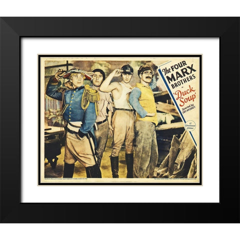 Marx Brothers - Duck Soup 09 Black Modern Wood Framed Art Print with Double Matting by Hollywood Photo Archive