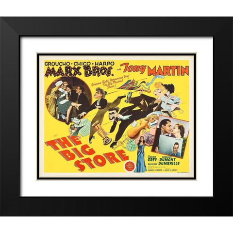Marx Brothers - The Big Store 01 Black Modern Wood Framed Art Print with Double Matting by Hollywood Photo Archive