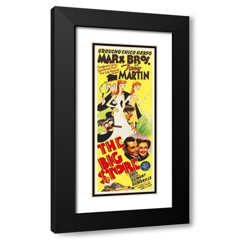 Marx Brothers - The Big Store 03 Black Modern Wood Framed Art Print with Double Matting by Hollywood Photo Archive