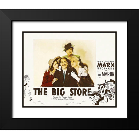 Marx Brothers - The Big Store 07 Black Modern Wood Framed Art Print with Double Matting by Hollywood Photo Archive
