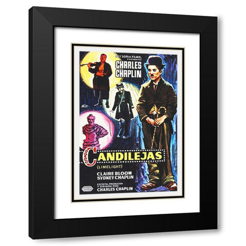 Charlie Chaplin - Spanish - Limelight, 1952 Black Modern Wood Framed Art Print with Double Matting by Hollywood Photo Archive
