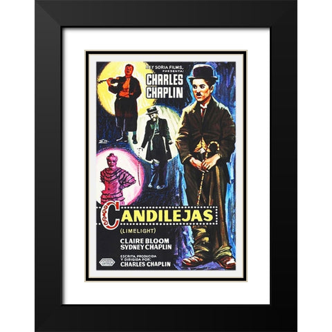 Charlie Chaplin - Spanish - Limelight, 1952 Black Modern Wood Framed Art Print with Double Matting by Hollywood Photo Archive