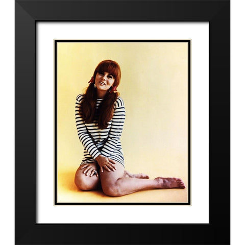 Ann-Margret Black Modern Wood Framed Art Print with Double Matting by Hollywood Photo Archive