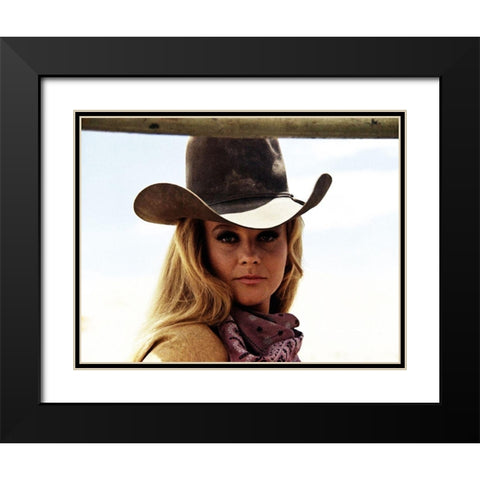 Ann-Margret - The Train Robbers Black Modern Wood Framed Art Print with Double Matting by Hollywood Photo Archive