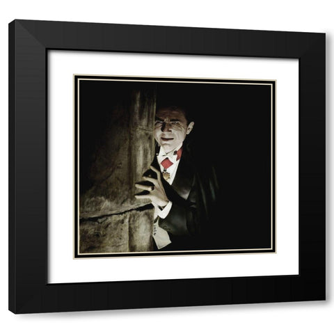 Bela Lugosi - Dracula Black Modern Wood Framed Art Print with Double Matting by Hollywood Photo Archive