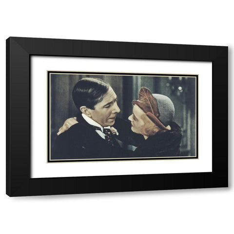 George Arliss - The Man Who Played God Black Modern Wood Framed Art Print with Double Matting by Hollywood Photo Archive