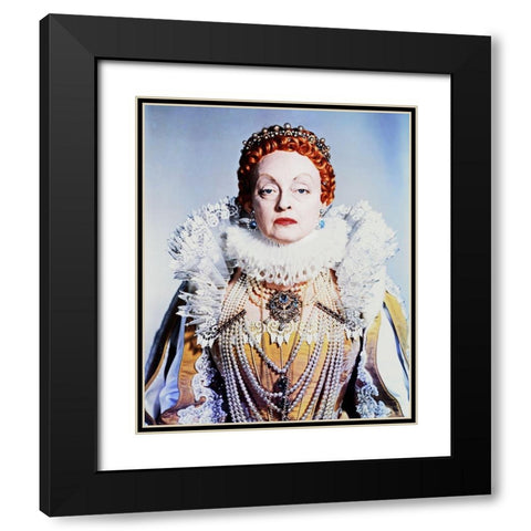 Bette Davis Black Modern Wood Framed Art Print with Double Matting by Hollywood Photo Archive