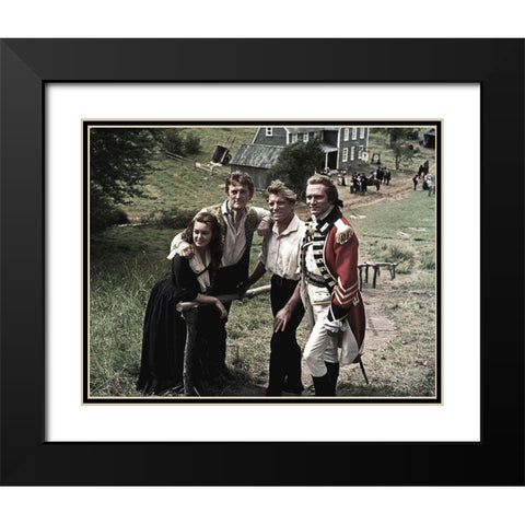 Burt Lancaster Black Modern Wood Framed Art Print with Double Matting by Hollywood Photo Archive