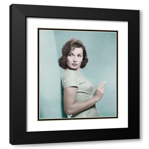 Canale Gianna Maria - The Whole Truth Black Modern Wood Framed Art Print with Double Matting by Hollywood Photo Archive