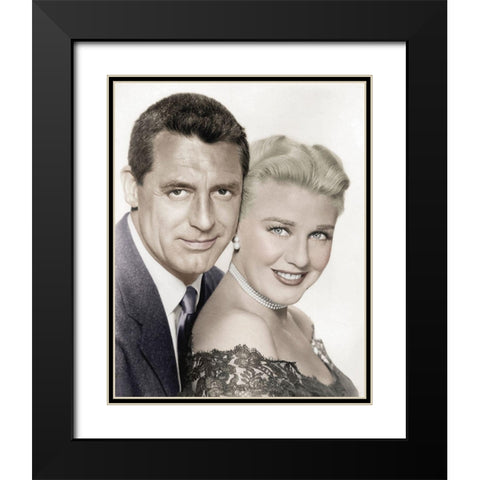Cary Grant with Ginger Rogers - Monkey Business Black Modern Wood Framed Art Print with Double Matting by Hollywood Photo Archive