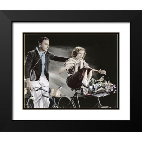 Charles Boyer - Break of Hearts Black Modern Wood Framed Art Print with Double Matting by Hollywood Photo Archive