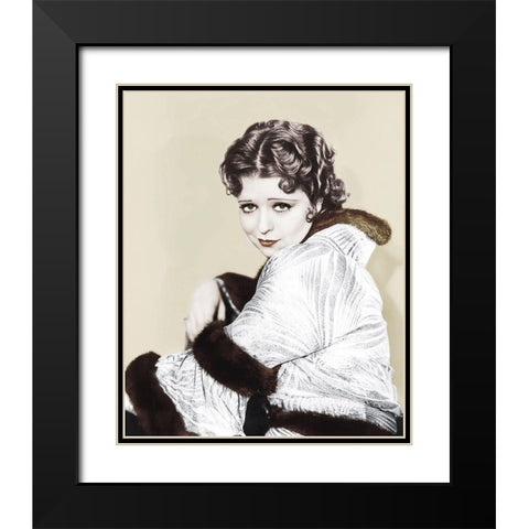Clara Bow - The Savage Black Modern Wood Framed Art Print with Double Matting by Hollywood Photo Archive