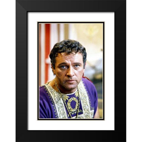 Richard Burton - Cleopatra Black Modern Wood Framed Art Print with Double Matting by Hollywood Photo Archive