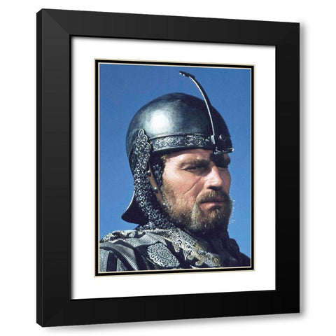 Charlton Heston - El Cid Black Modern Wood Framed Art Print with Double Matting by Hollywood Photo Archive