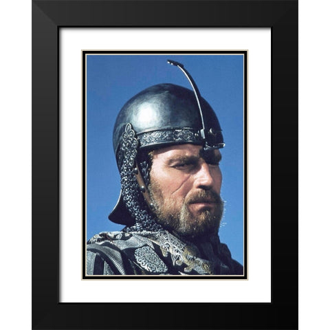 Charlton Heston - El Cid Black Modern Wood Framed Art Print with Double Matting by Hollywood Photo Archive