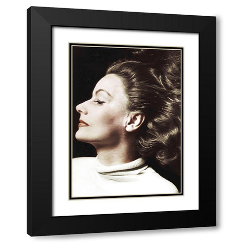 Greta Garbo Black Modern Wood Framed Art Print with Double Matting by Hollywood Photo Archive