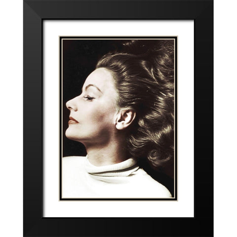Greta Garbo Black Modern Wood Framed Art Print with Double Matting by Hollywood Photo Archive